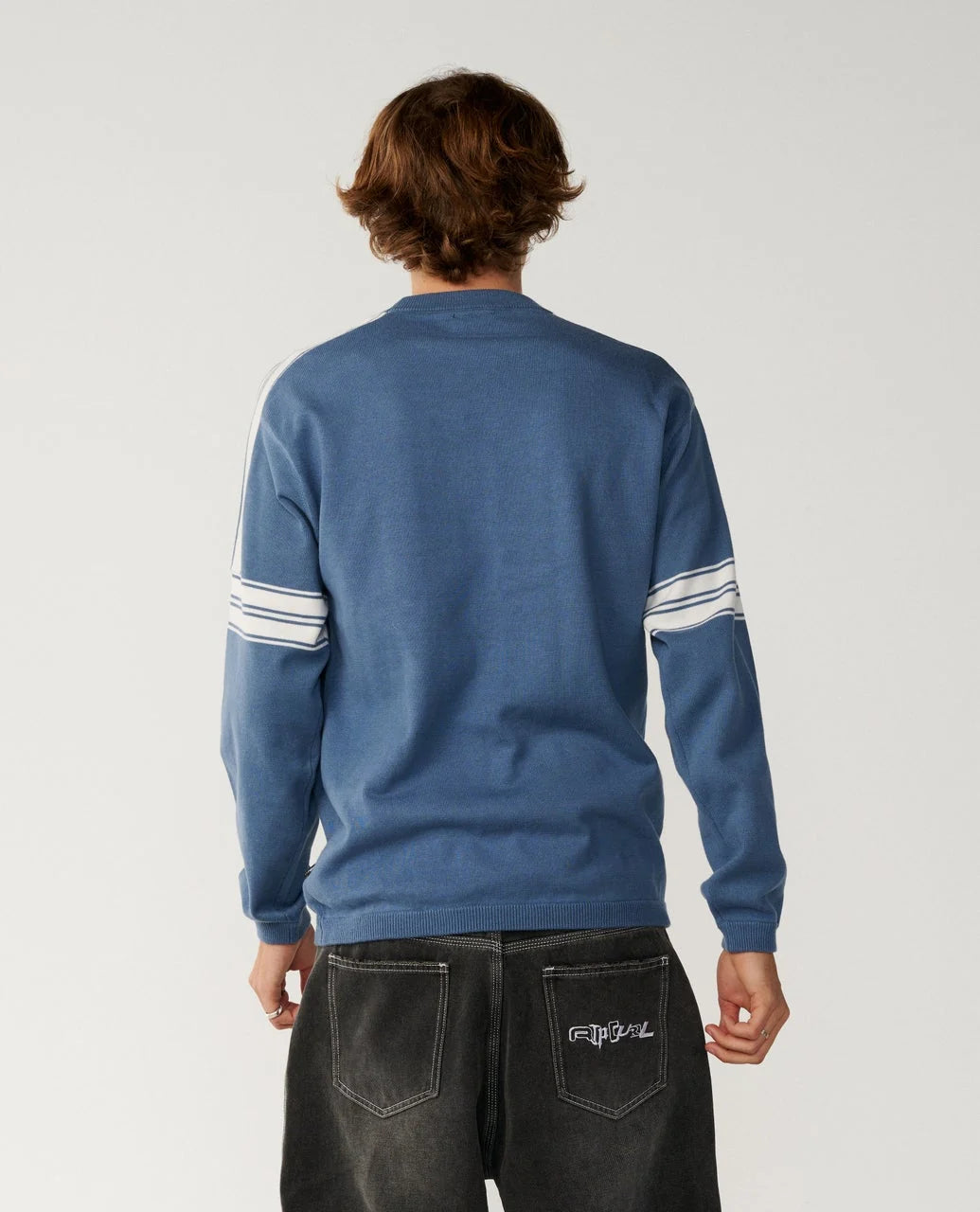 Rip Curl Archive Twu Stripe Crew Knit Jumper