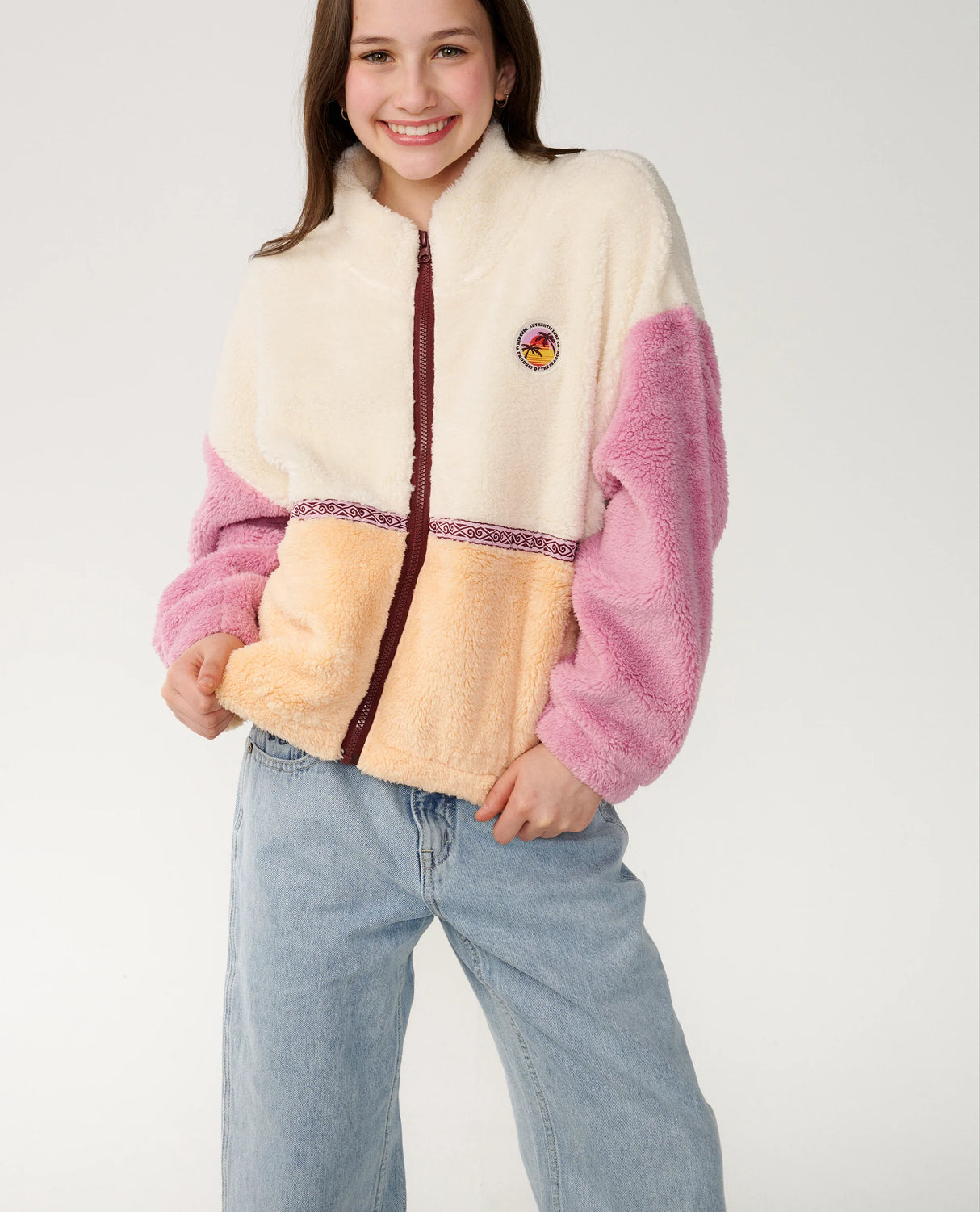 Rip Curl Kids Surf Revival Heritage Zip Fleece