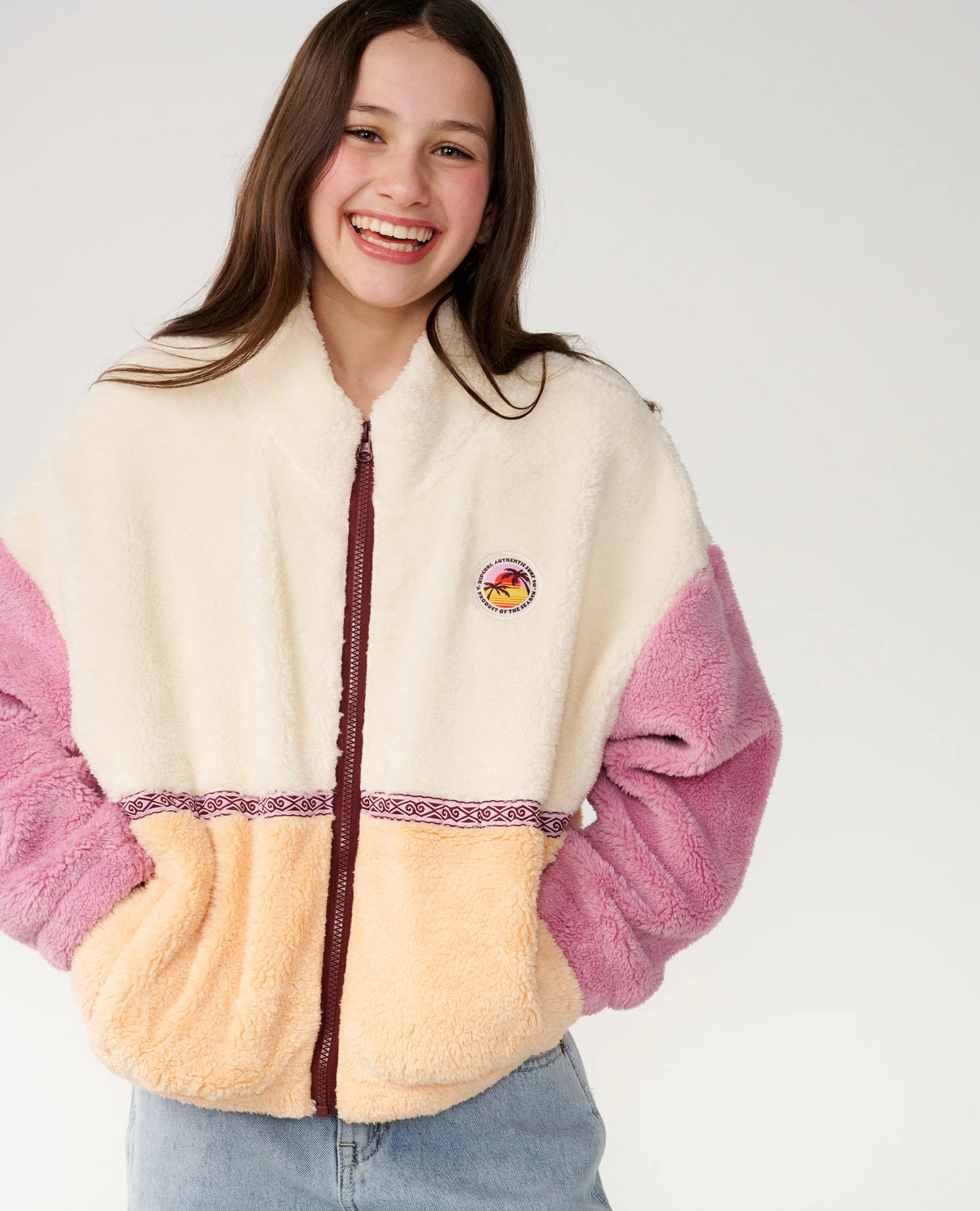 Rip Curl Kids Surf Revival Heritage Zip Fleece
