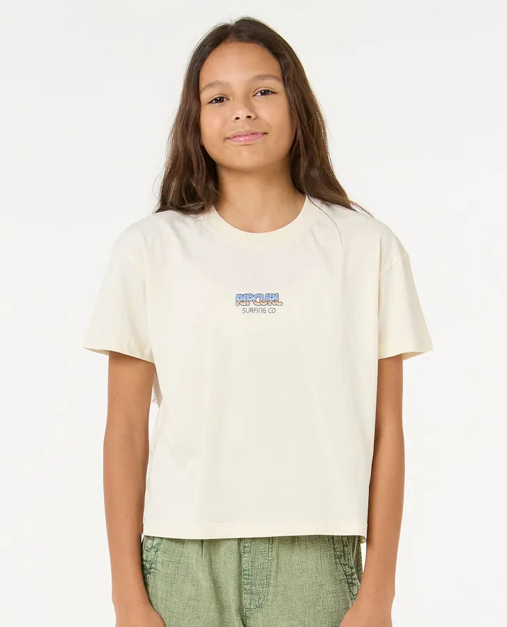 Rip Curl Kids Sun And Sea Cropped T-Shirt