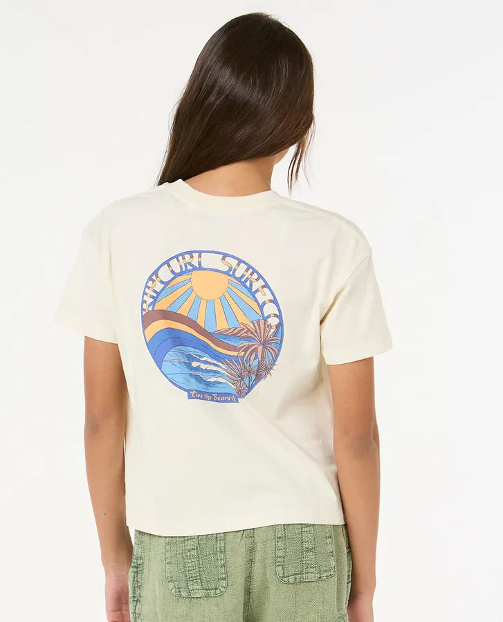 Rip Curl Kids Sun And Sea Cropped T-Shirt