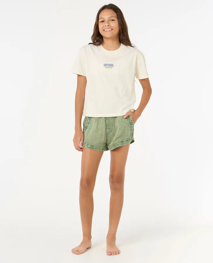 Rip Curl Kids Sun And Sea Cropped T-Shirt