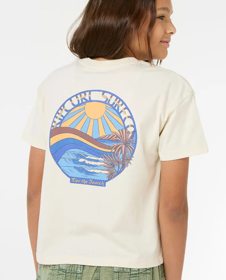 Rip Curl Kids Sun And Sea Cropped T-Shirt