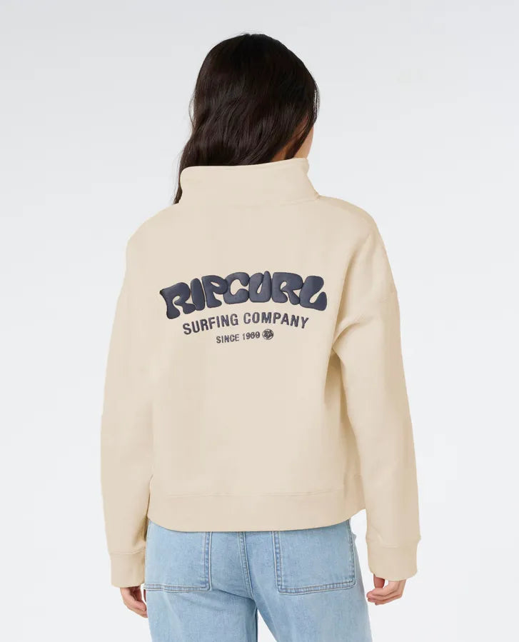 Rip Curl Surf Puff 1/4 Zip Sweatshirt