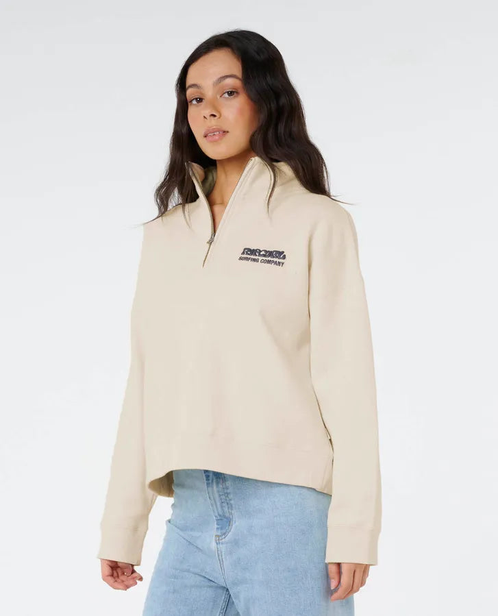Rip Curl Surf Puff 1/4 Zip Sweatshirt