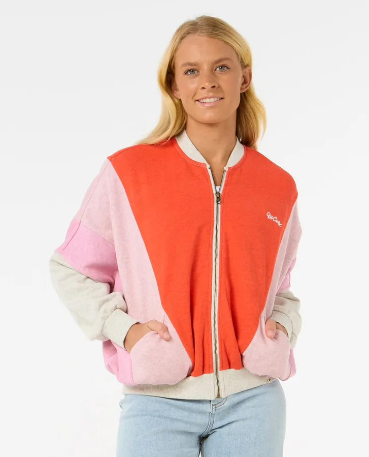 Rip Curl Colour Block Zip Hoodie