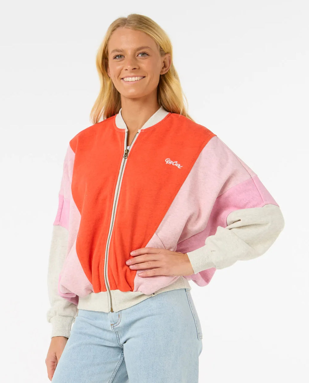 Rip Curl Colour Block Zip Hoodie
