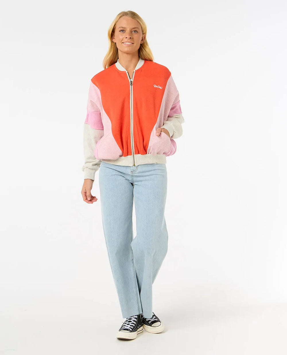 Rip Curl Colour Block Zip Hoodie