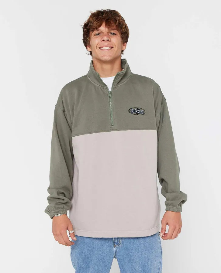Rip Curl Heritage Oval 1/4 Zip Sweatshirt
