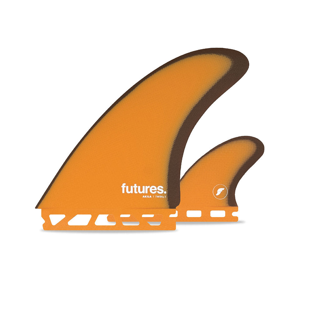 Futures Akila Aipa Twin Fin + Trailer - Orange Brown