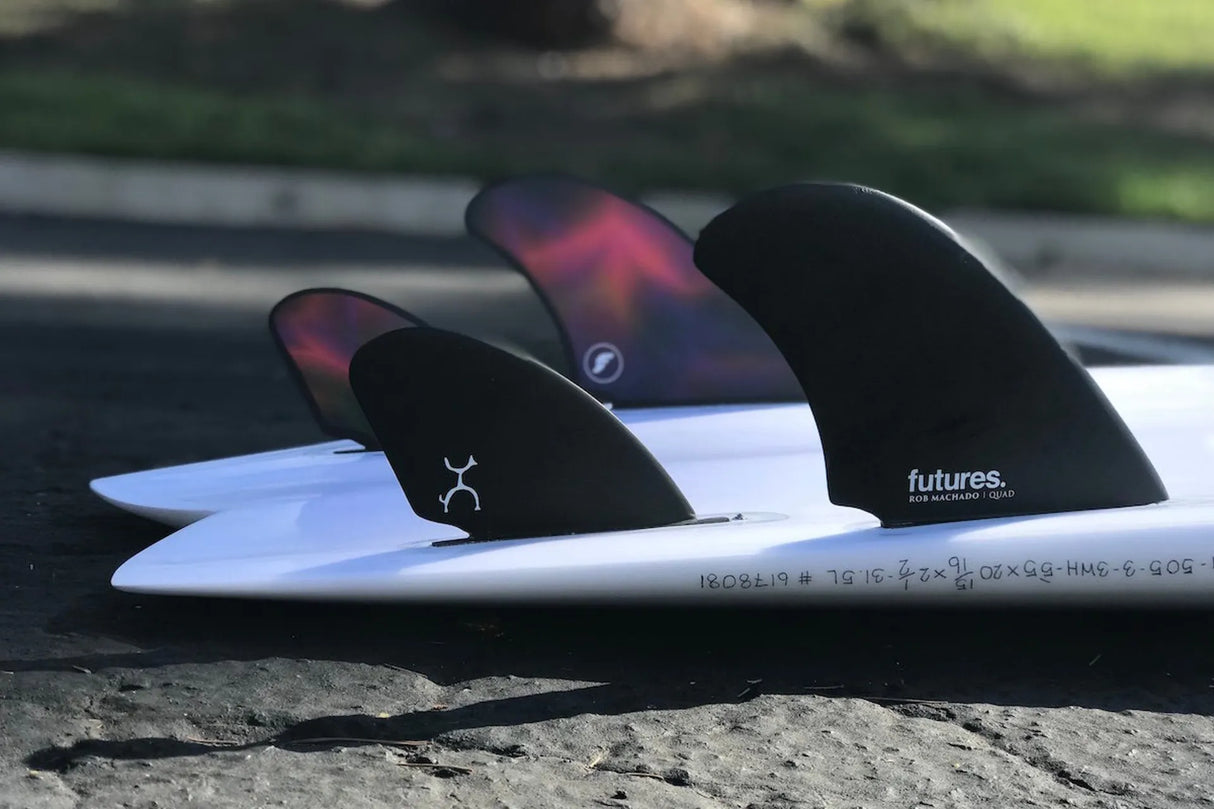 Futures Fins Machado Honeycomb Quad - Black/Swirl
