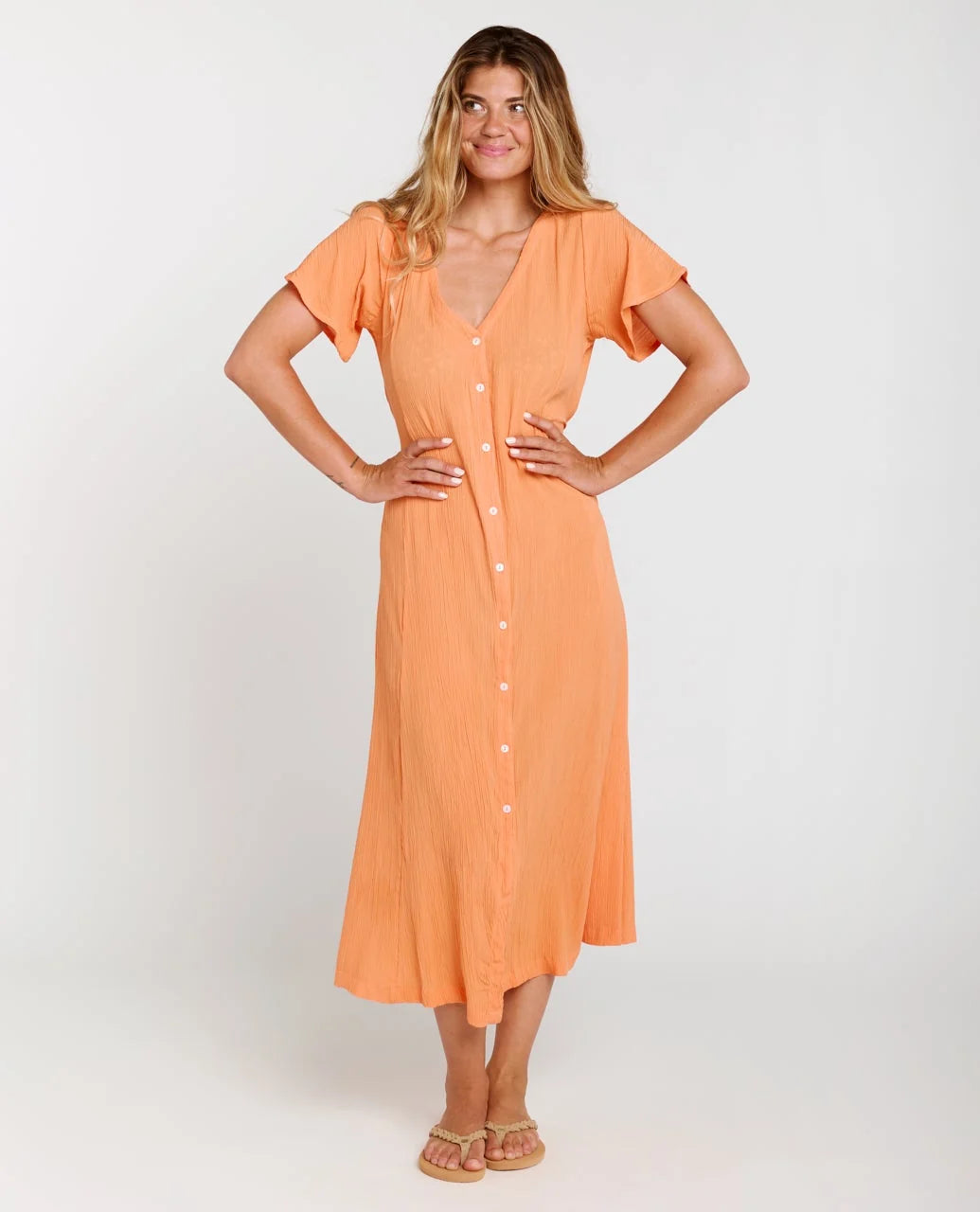 Rip Curl Molokaï Short Sleeve Long Dress