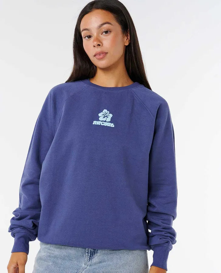 Rip Curl Luxe Surf Raglan Relaxed Sweatshirt