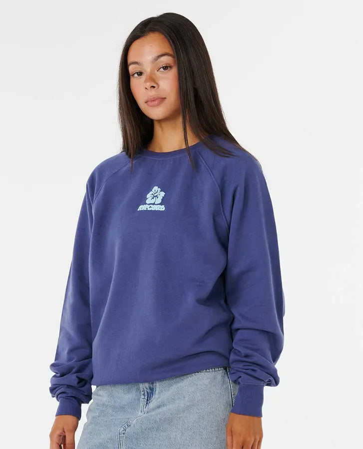Rip Curl Luxe Surf Raglan Relaxed Sweatshirt