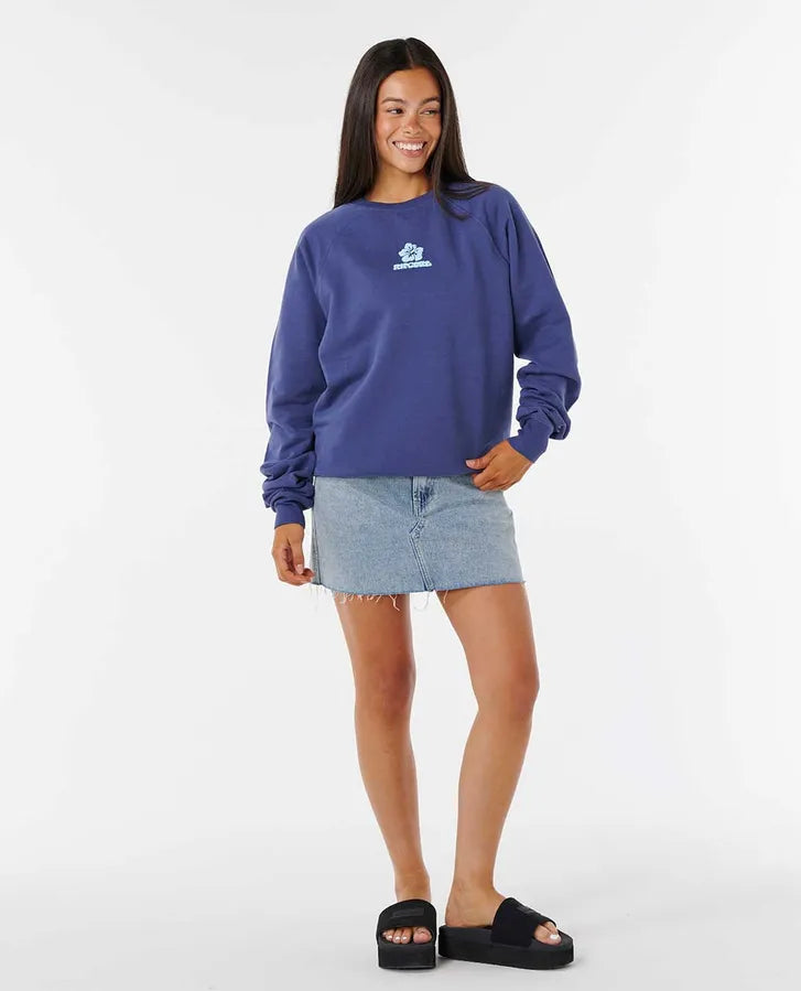 Rip Curl Luxe Surf Raglan Relaxed Sweatshirt