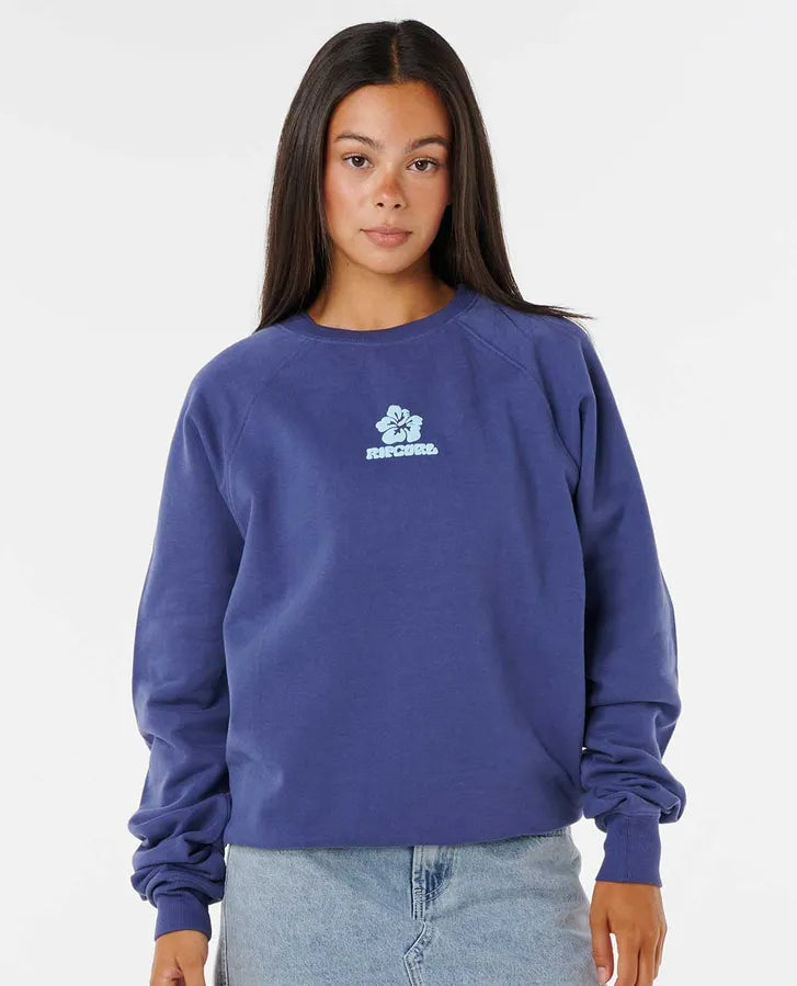 Rip Curl Luxe Surf Raglan Relaxed Sweatshirt