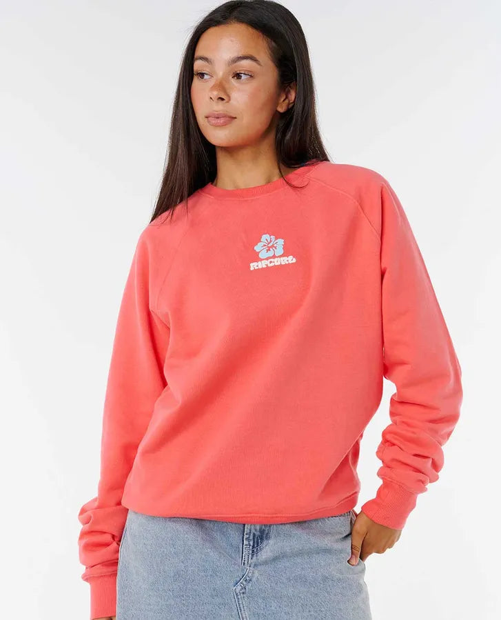 Rip Curl Luxe Surf Raglan Relaxed Sweatshirt