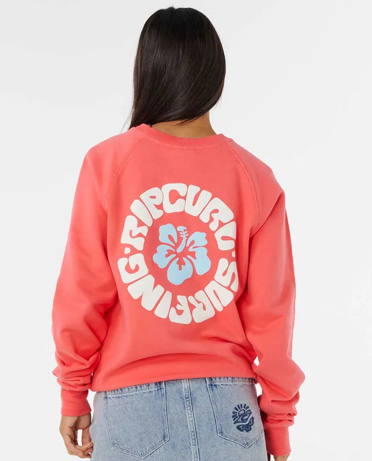 Rip Curl Luxe Surf Raglan Relaxed Sweatshirt