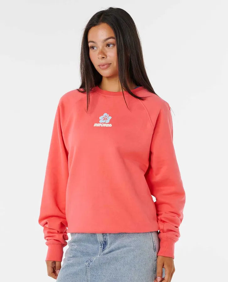 Rip Curl Luxe Surf Raglan Relaxed Sweatshirt