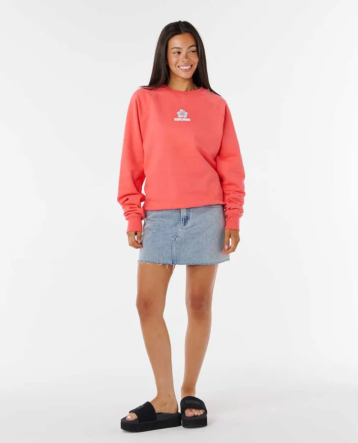 Rip Curl Luxe Surf Raglan Relaxed Sweatshirt