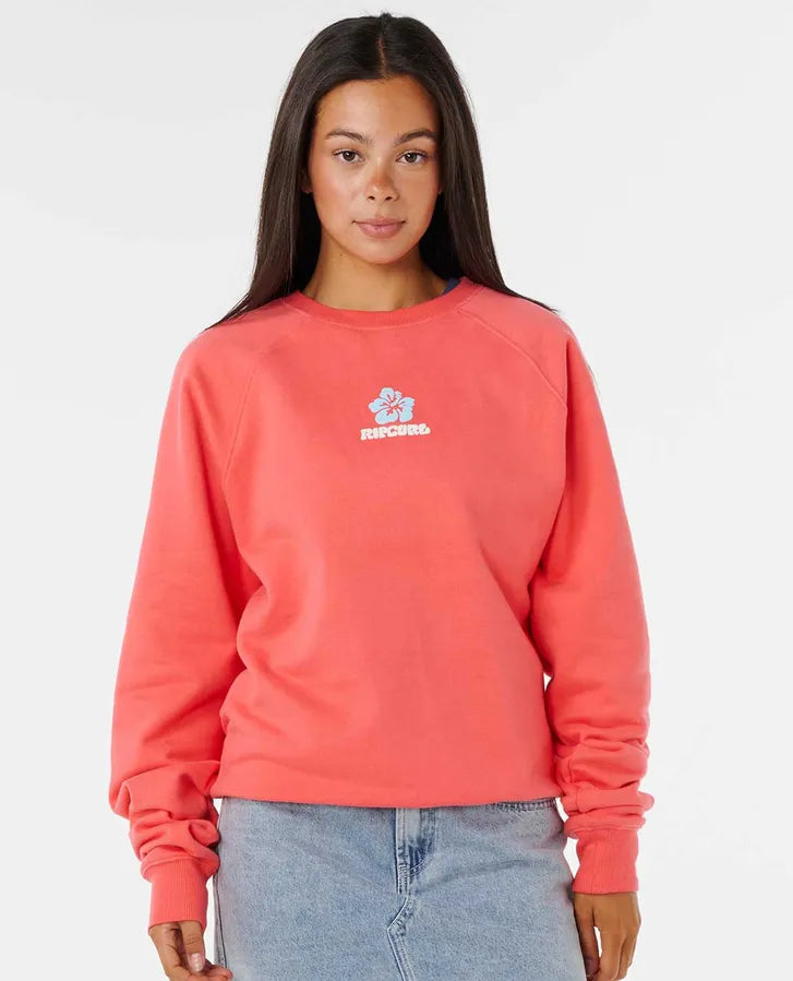Rip Curl Luxe Surf Raglan Relaxed Sweatshirt