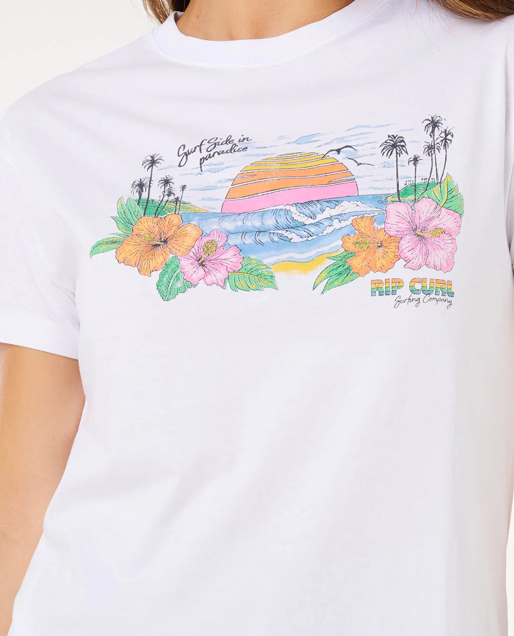 Rip Curl Sun Rays Cropped T-Shirt