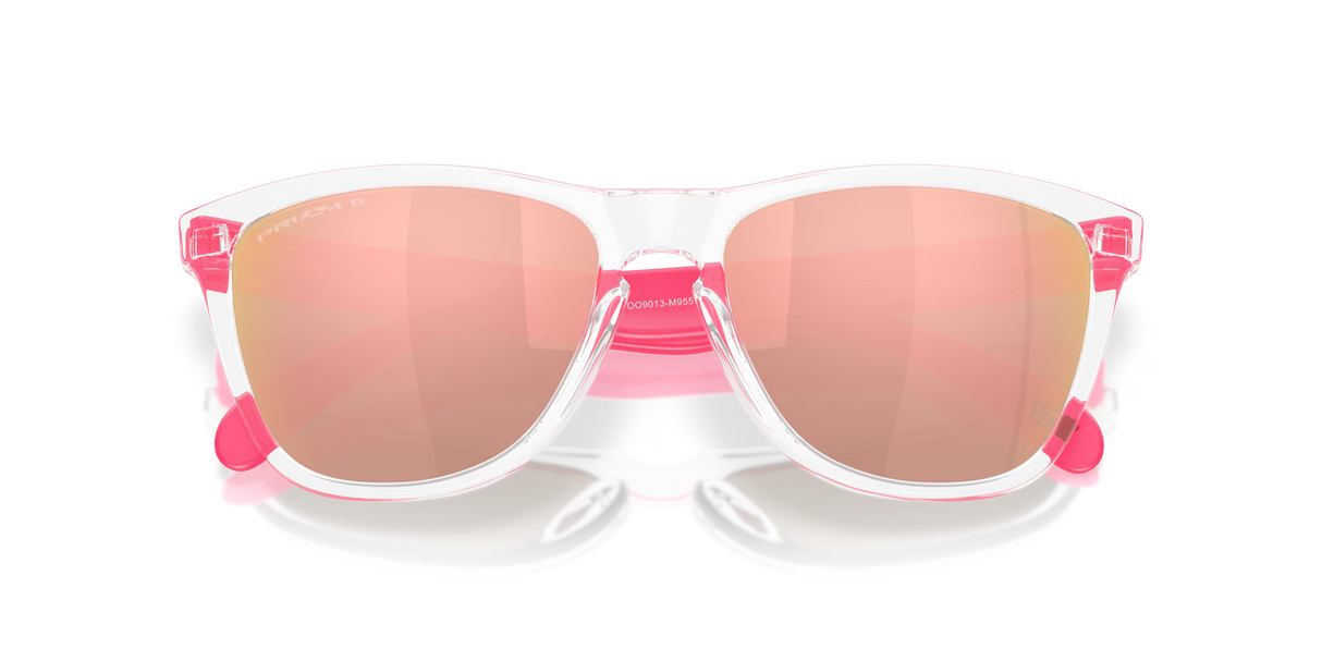 Oakley Frogskins - Clear Frame with Prizm Rose Gold Polarized Lens