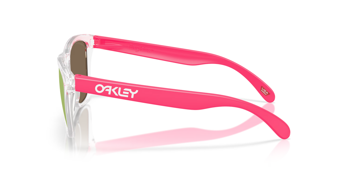 Oakley Frogskins - Clear Frame with Prizm Rose Gold Polarized Lens