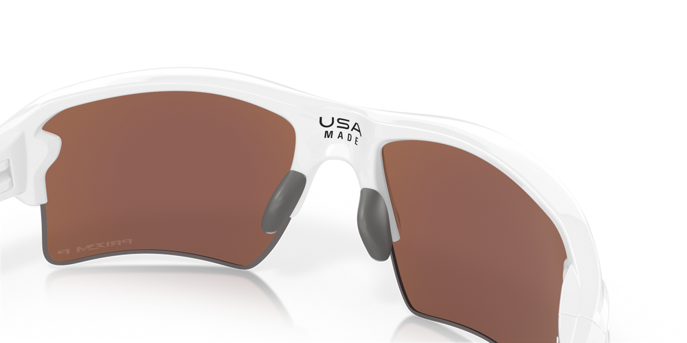Oakley Flak 2.0 XL - Polished White Frame with Prizm Deep Water Polarized Lens