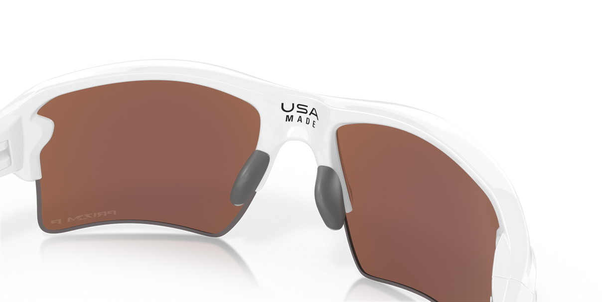 Oakley Flak 2.0 XL - Polished White Frame with Prizm Deep Water Polarized Lens