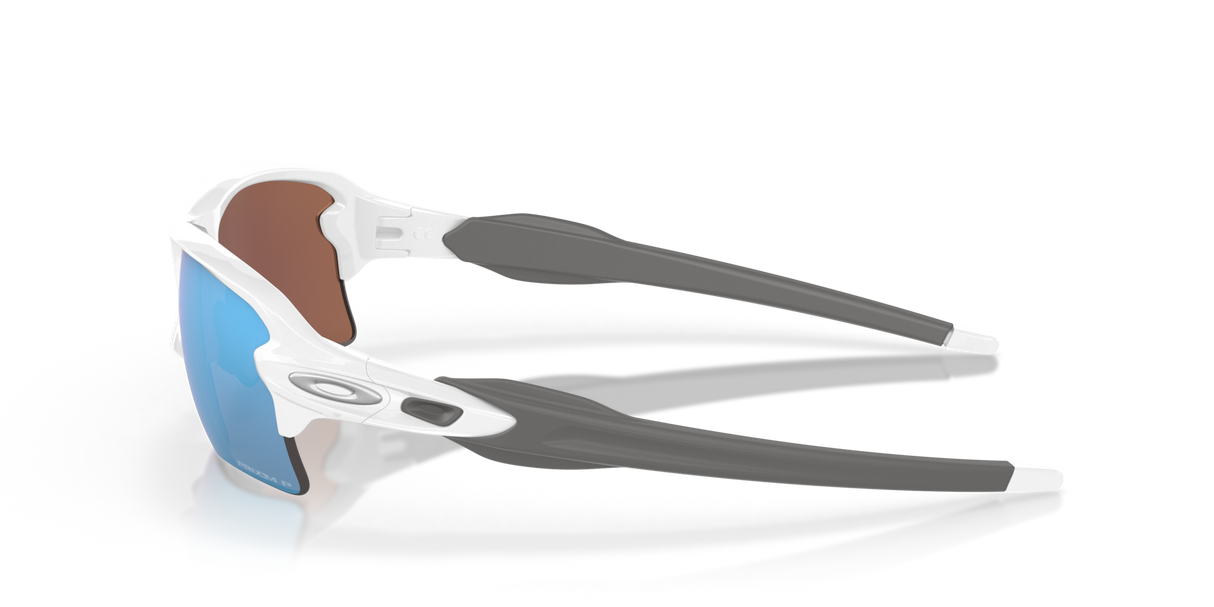 Oakley Flak 2.0 XL - Polished White Frame with Prizm Deep Water Polarized Lens