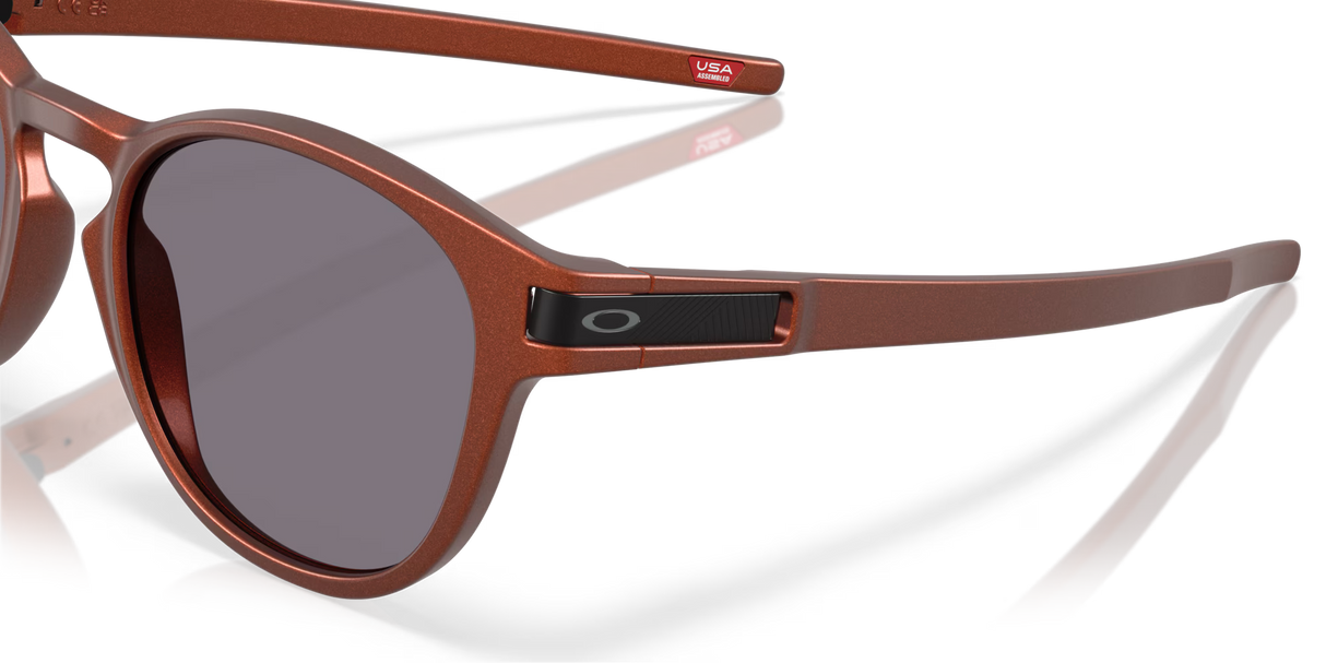 Oakley Latch - Fire Orange Frame with Prizm Grey Polarized Lens