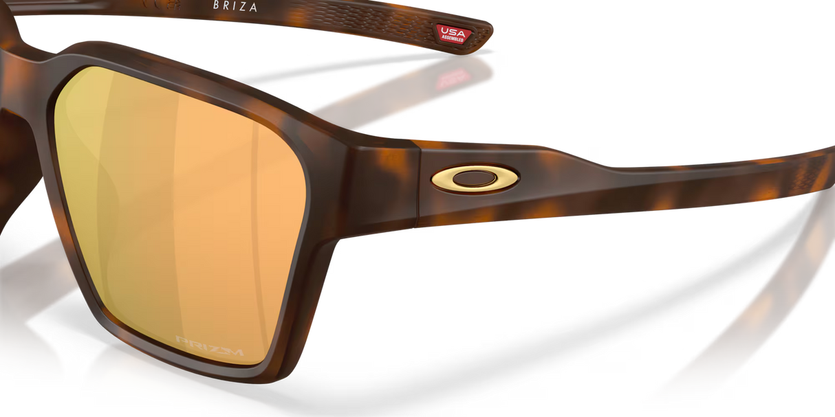 Oakley Briza - Matte Tortoise Dark Amber Frame with Prizm Rose Gold Lens