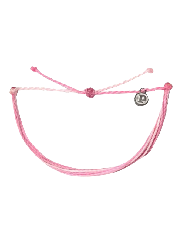 Pura Vida Charity Boarding 4 Breast Cancer Bracelet