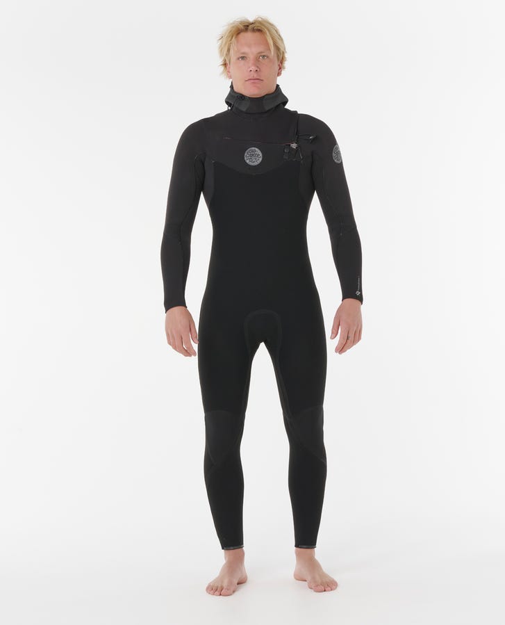 Rip Curl Mens Flashbomb E7 5/4 Hooded Wetsuit - Black