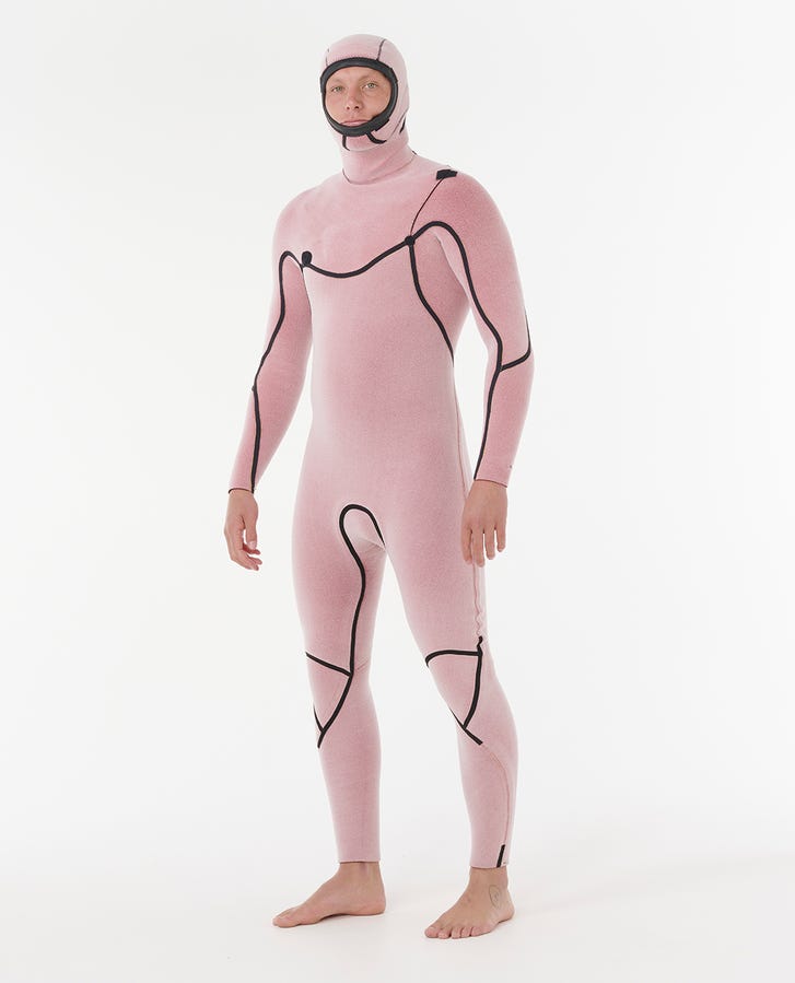 Rip Curl Mens Flashbomb E7 5/4 Hooded Wetsuit - Black