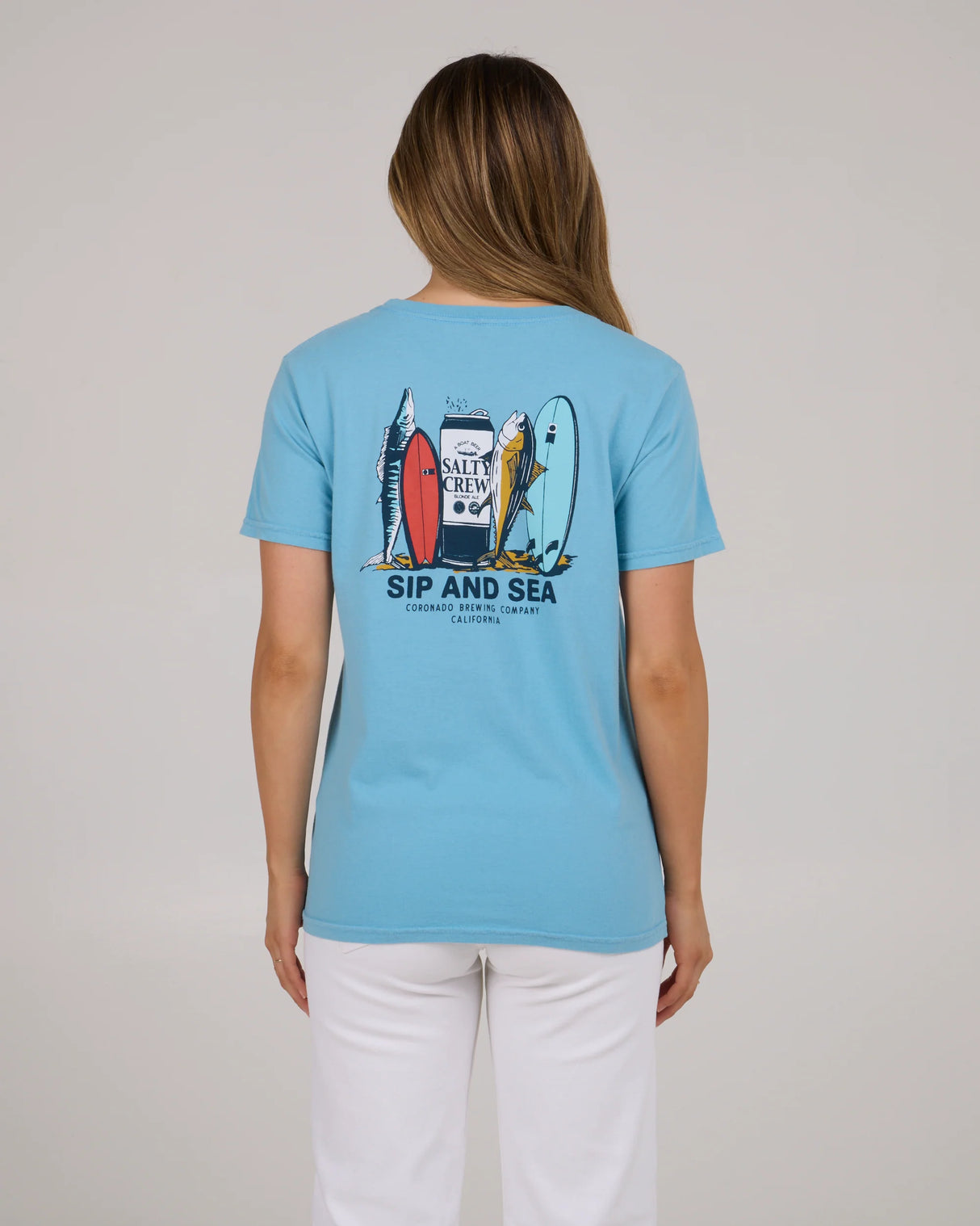 Salty Crew Sip And Sea Boyfriend T-Shirt