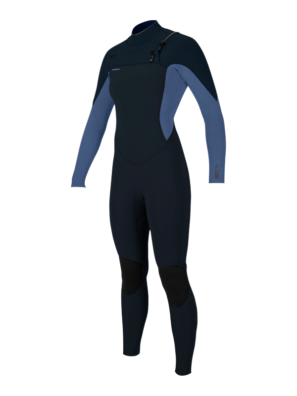 O'Neill Womens Hyperfreak 4/3+ Chest Zip Wetsuit - Carbon/Lilly