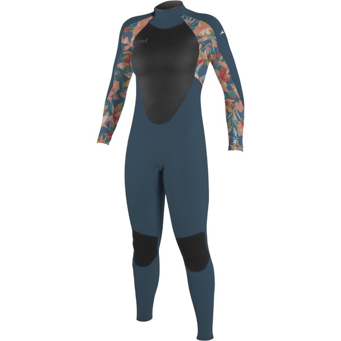 O'Neill Girls Epic 5/4 Wetsuit - Copen Blue/ Tropical