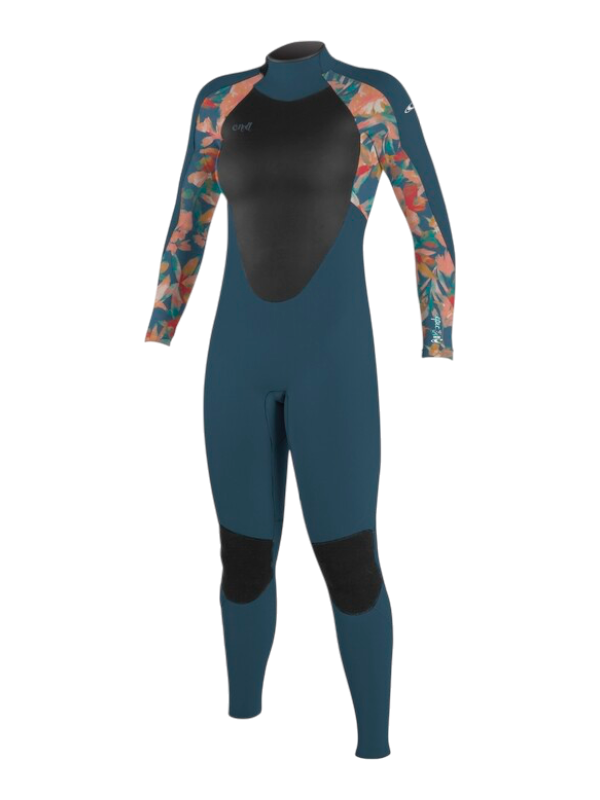 O'Neill Girls Epic 5/4 Wetsuit - Copen Blue/ Tropical