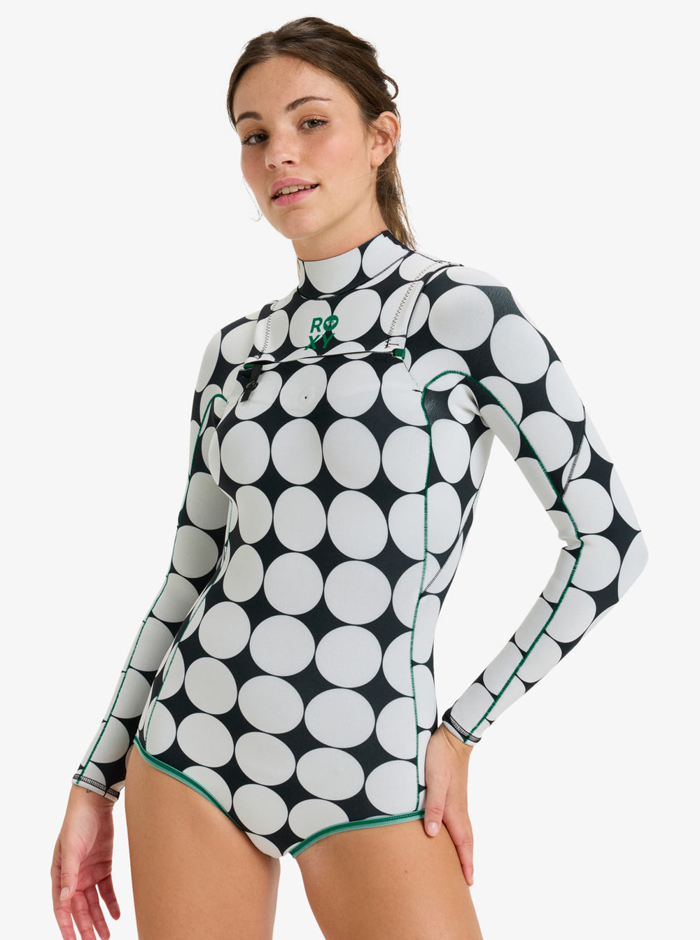 Roxy Rise Natural 1.5 Chest Zip Spring Suit