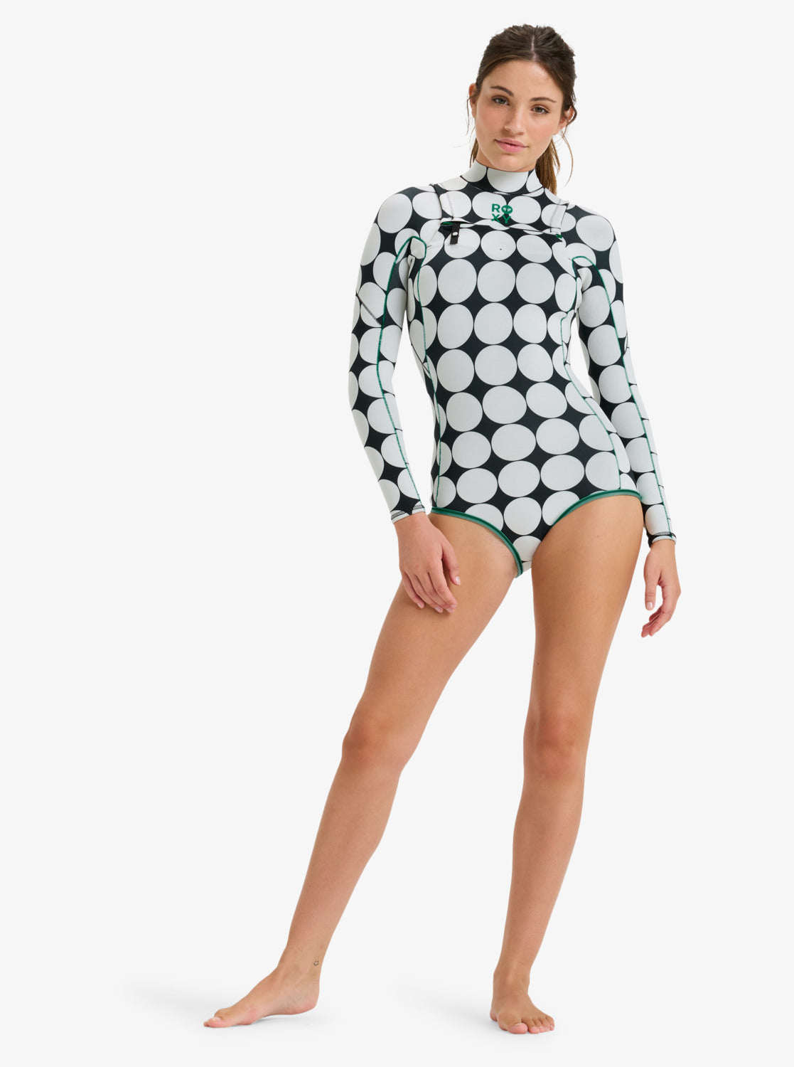 Roxy Rise Natural 1.5 Chest Zip Spring Suit