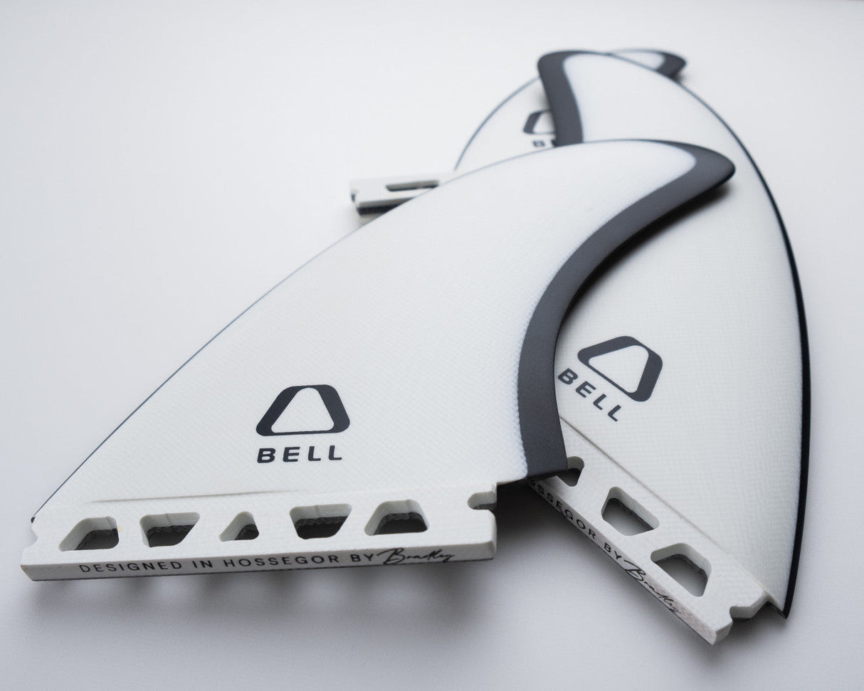 Bell Fins Fiberglass Twin + Stabilizer - White