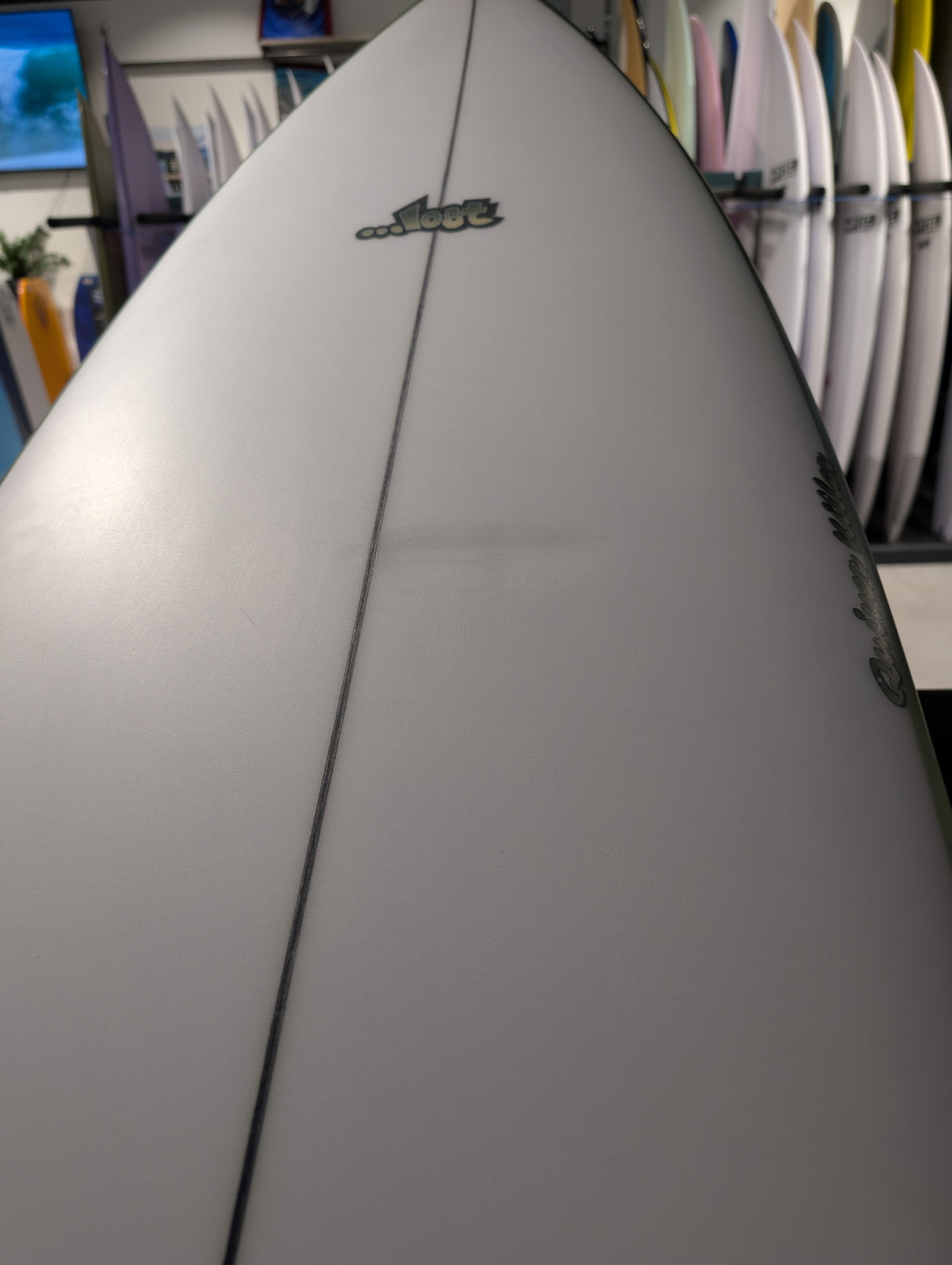 Lost Quiver Killer 5'10 Surfboard Futures - Green Rail