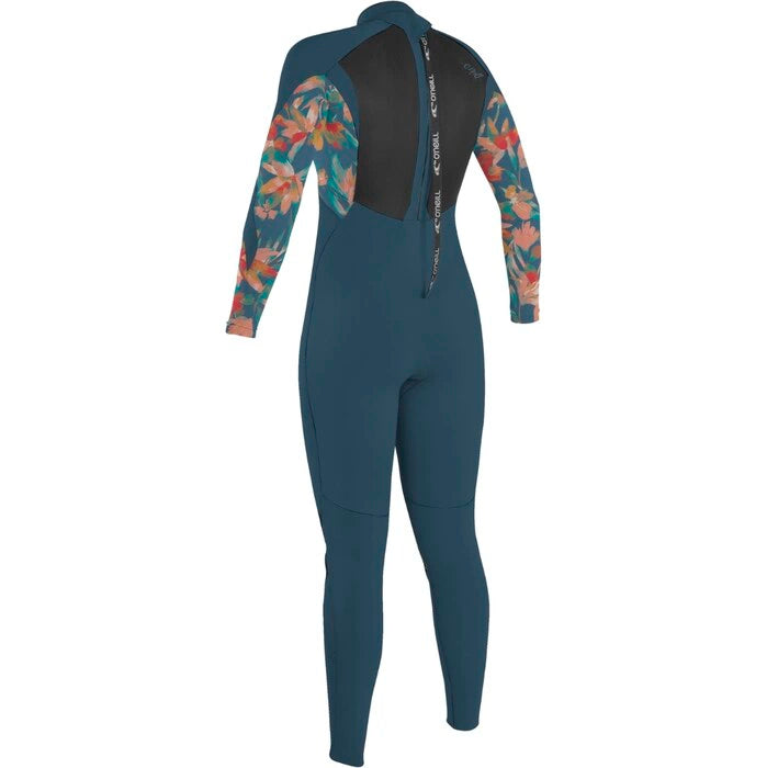 O'Neill Girls Epic 5/4 Wetsuit - Copen Blue/ Tropical
