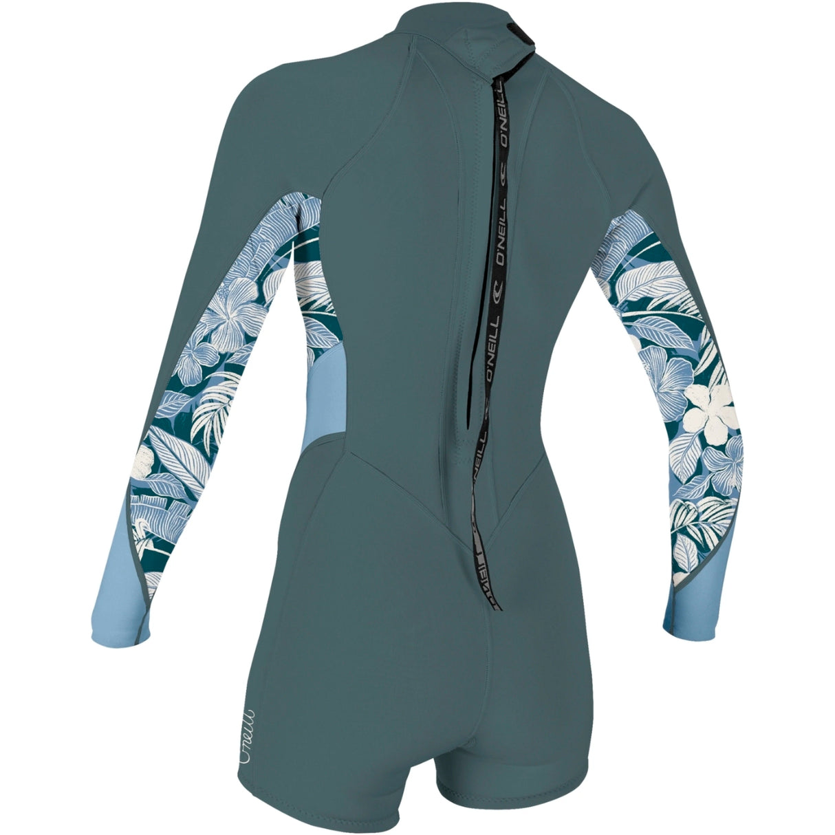 O'Neill Womens Bahia 2/1 Back Zip Spring Suit - Shade/Palmento Tropics/Fade Denim