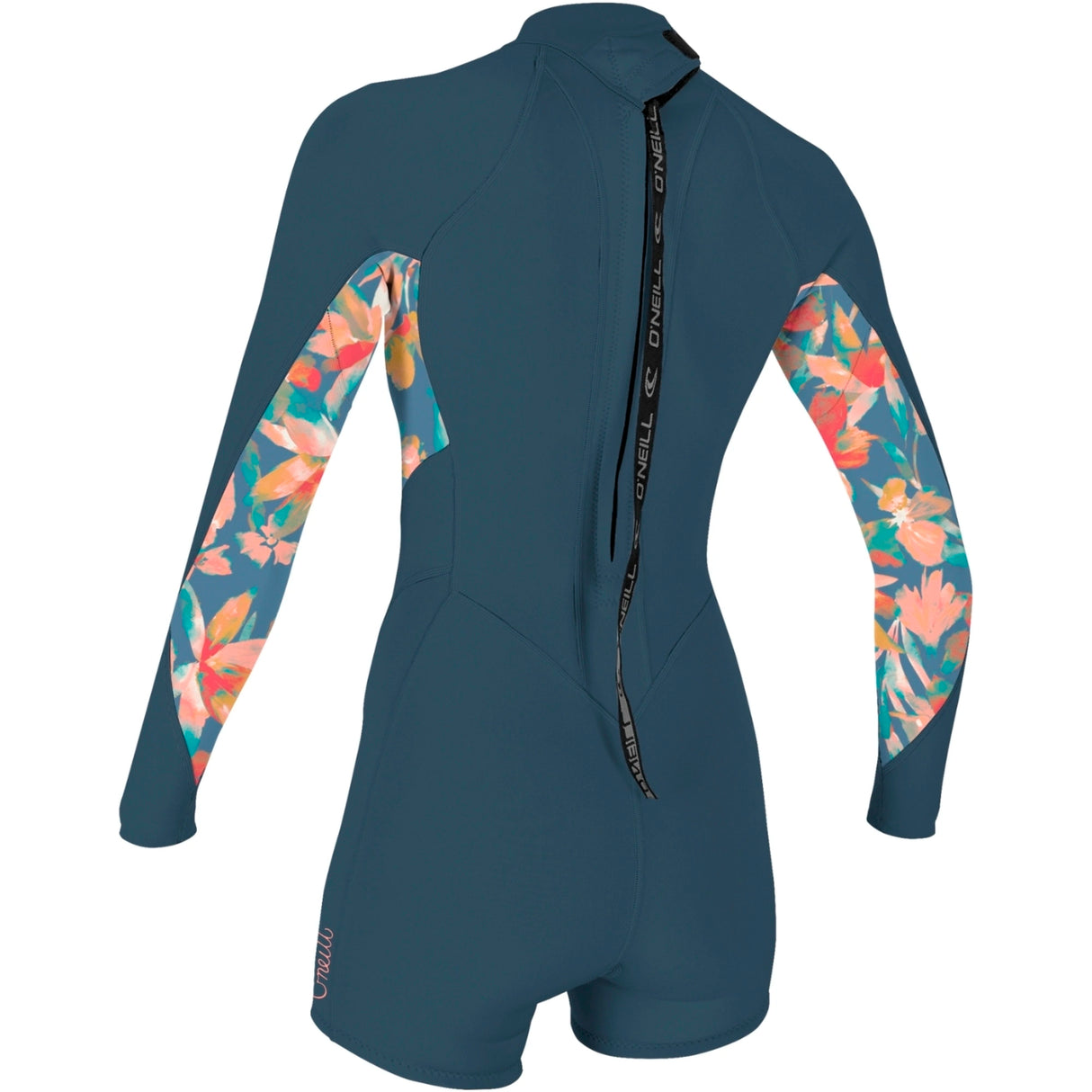 O'Neill Womens Bahia 2/1 Back Zip Spring Suit - Copenblu/Painted Tropics/Copenblu