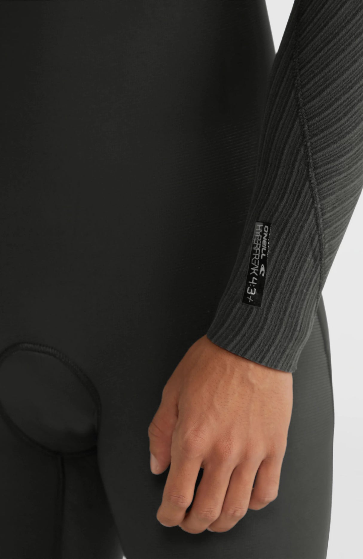 O'Neill Mens Hyperfreak 4/3+ Chest Zip Wetsuit - Black/Black