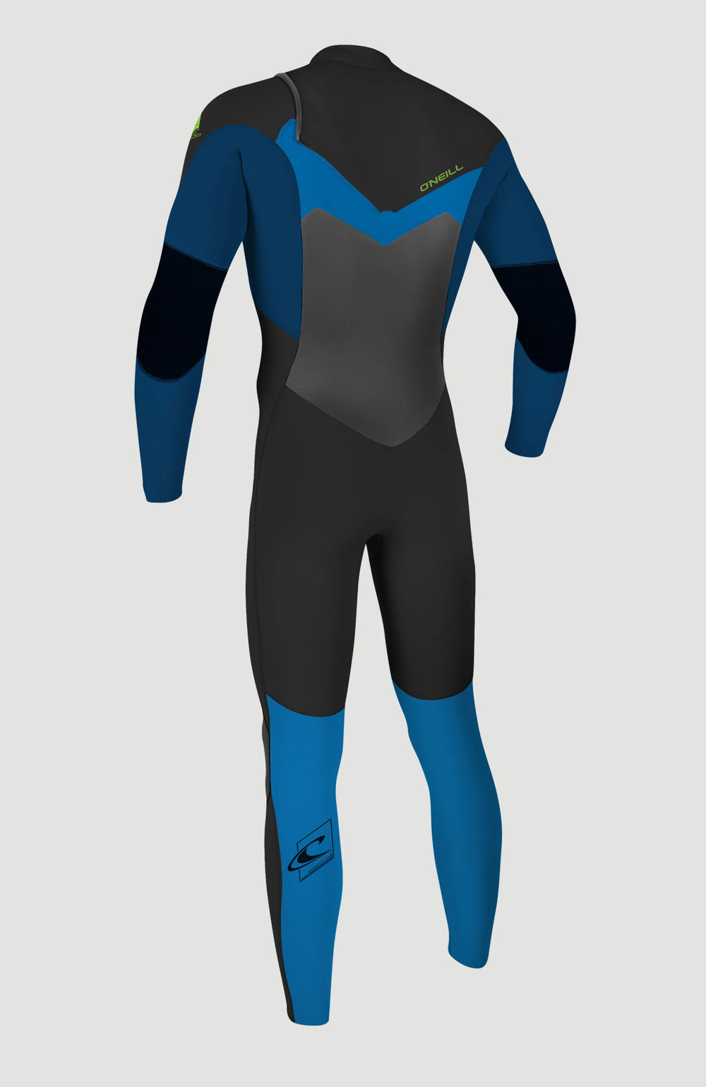 O'Neill Junior Epic 5/4 Chest Zip Wetsuit - Black/Deep Sea/ Bali Blue