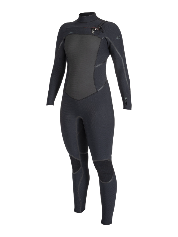 O'Neill Womens Psycho Tech 5/4+ Chest Zip Wetsuit - Black